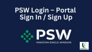 PSW Login Password Pakistan Step-by-Step Registration Guide